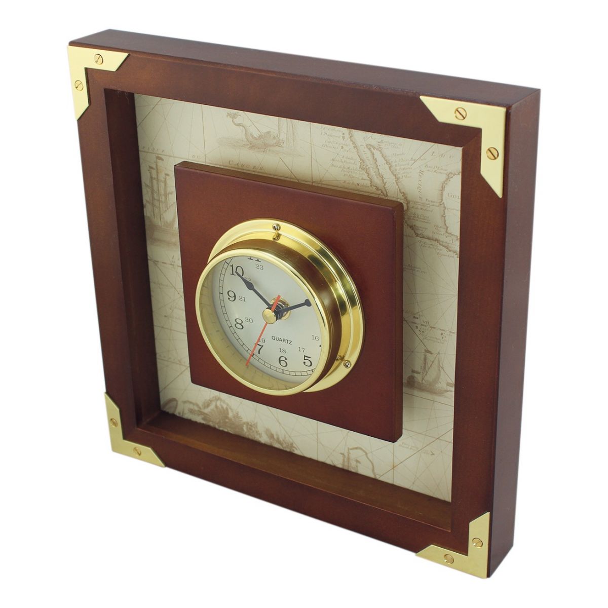 2. Bild Uhr im Holzrahmen 1200