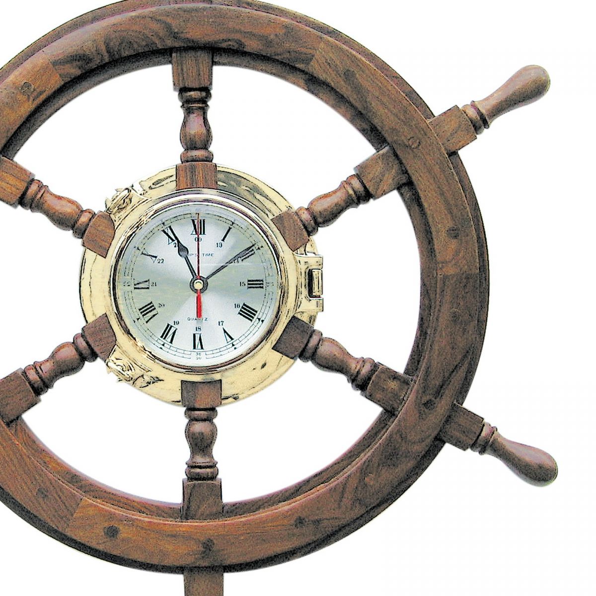 3. Bild Bullaugenuhr im Steuerrad 1208