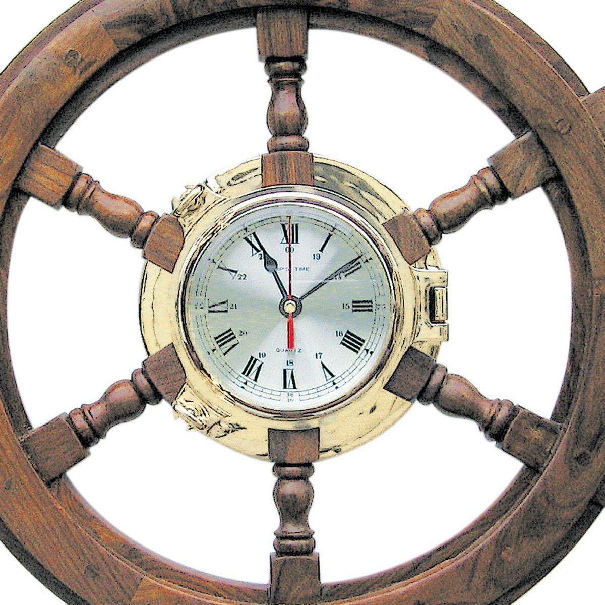4. Bild Bullaugenuhr im Steuerrad 1208