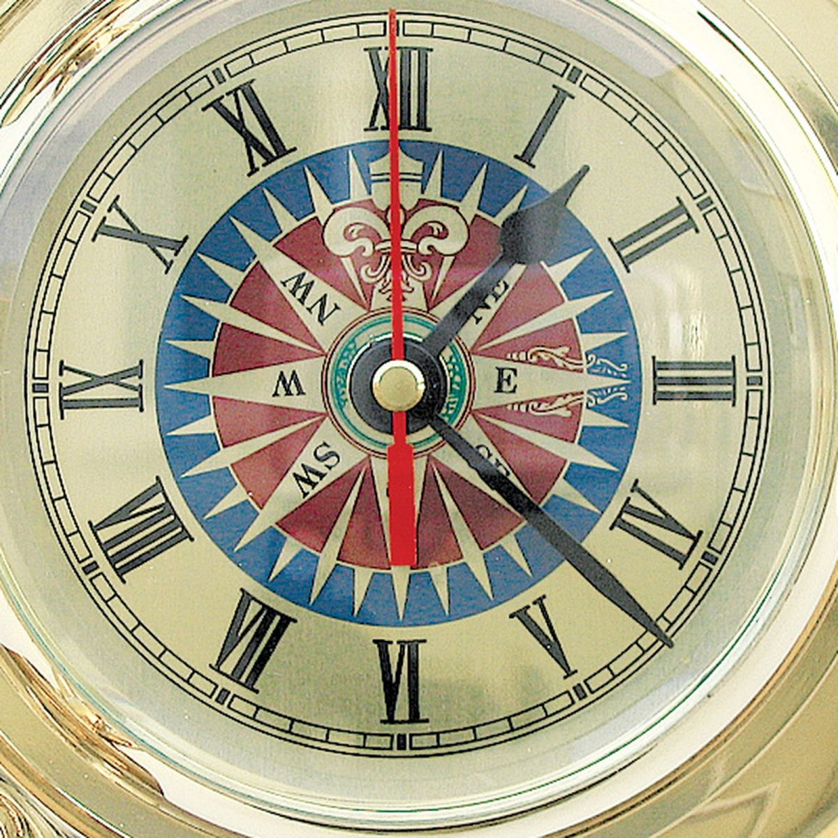 4. Bild Bullaugen-Uhr mit Windrosenzifferblatt 1248