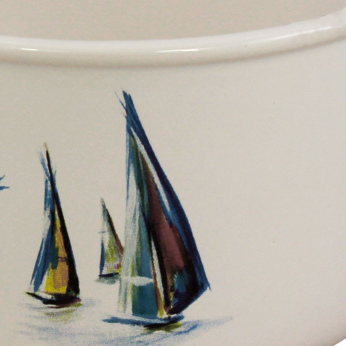 4. Bild Topf mit Henkel - Boote-Design 3953