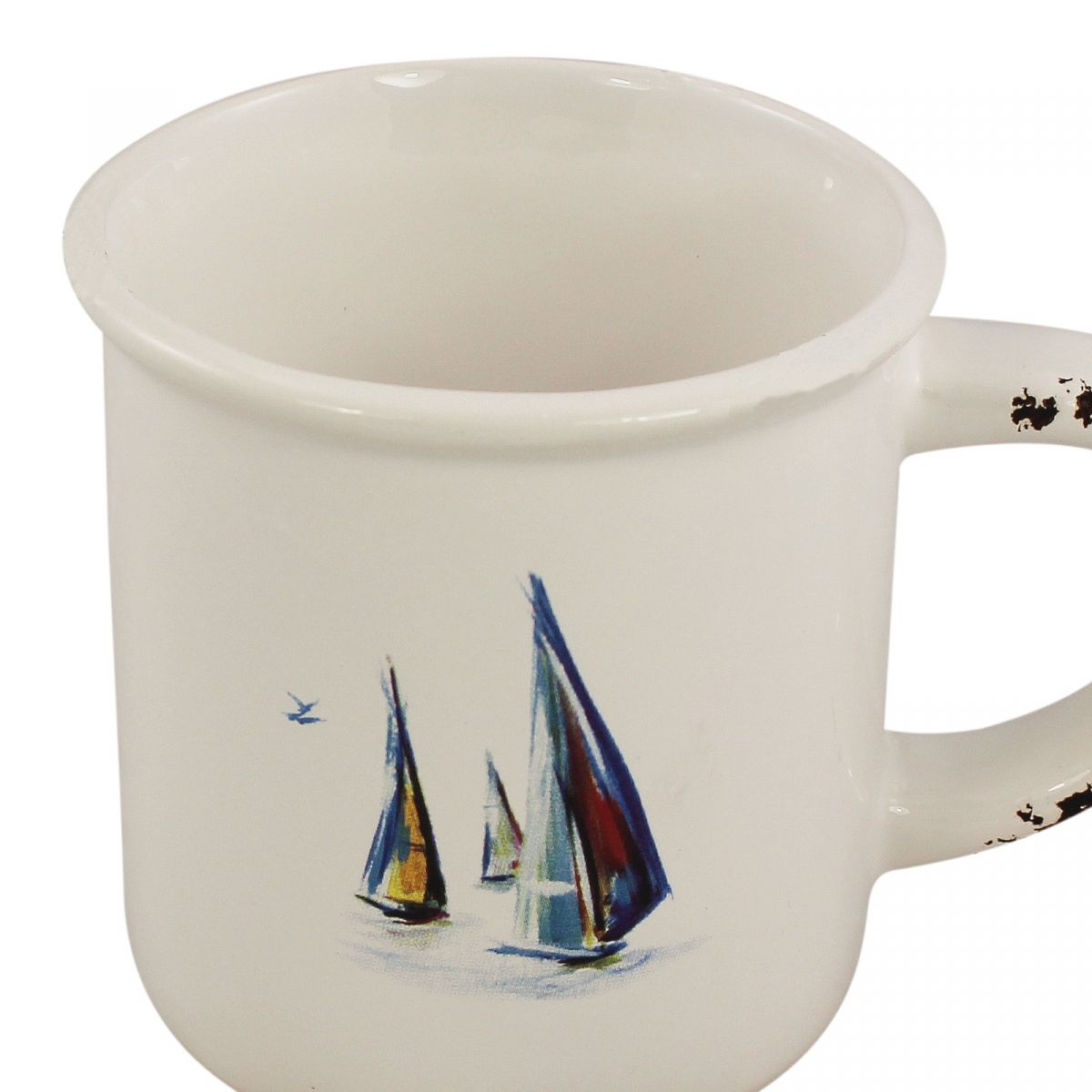 2. Bild Becher mit Henkel – Boote-Design 3954