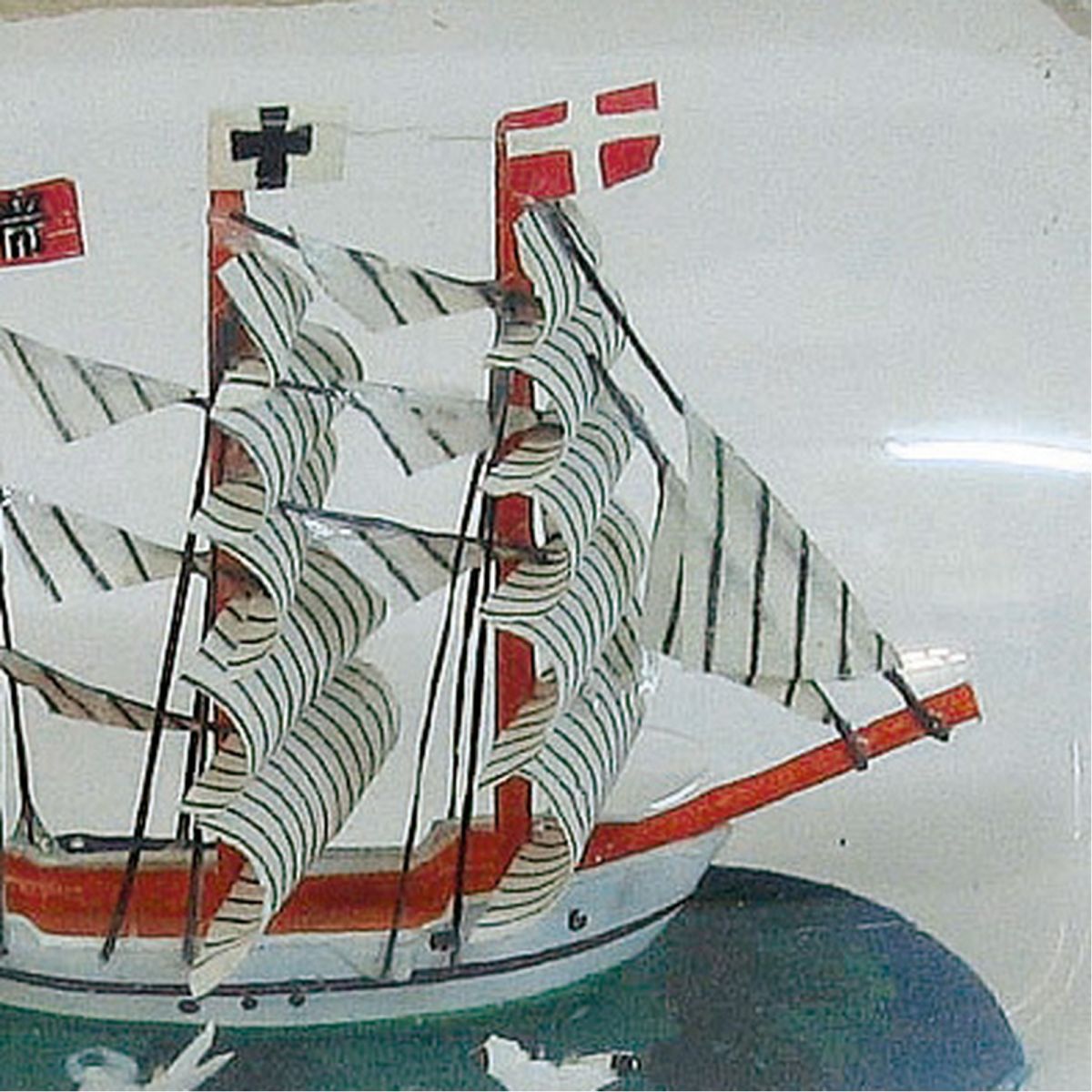 4. Bild Flaschenschiff - Gorch Fock 4200