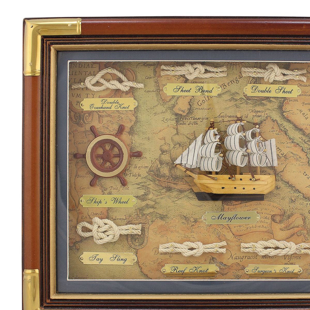 2. Bild Knotentafel hinter Glas Englisch 5562