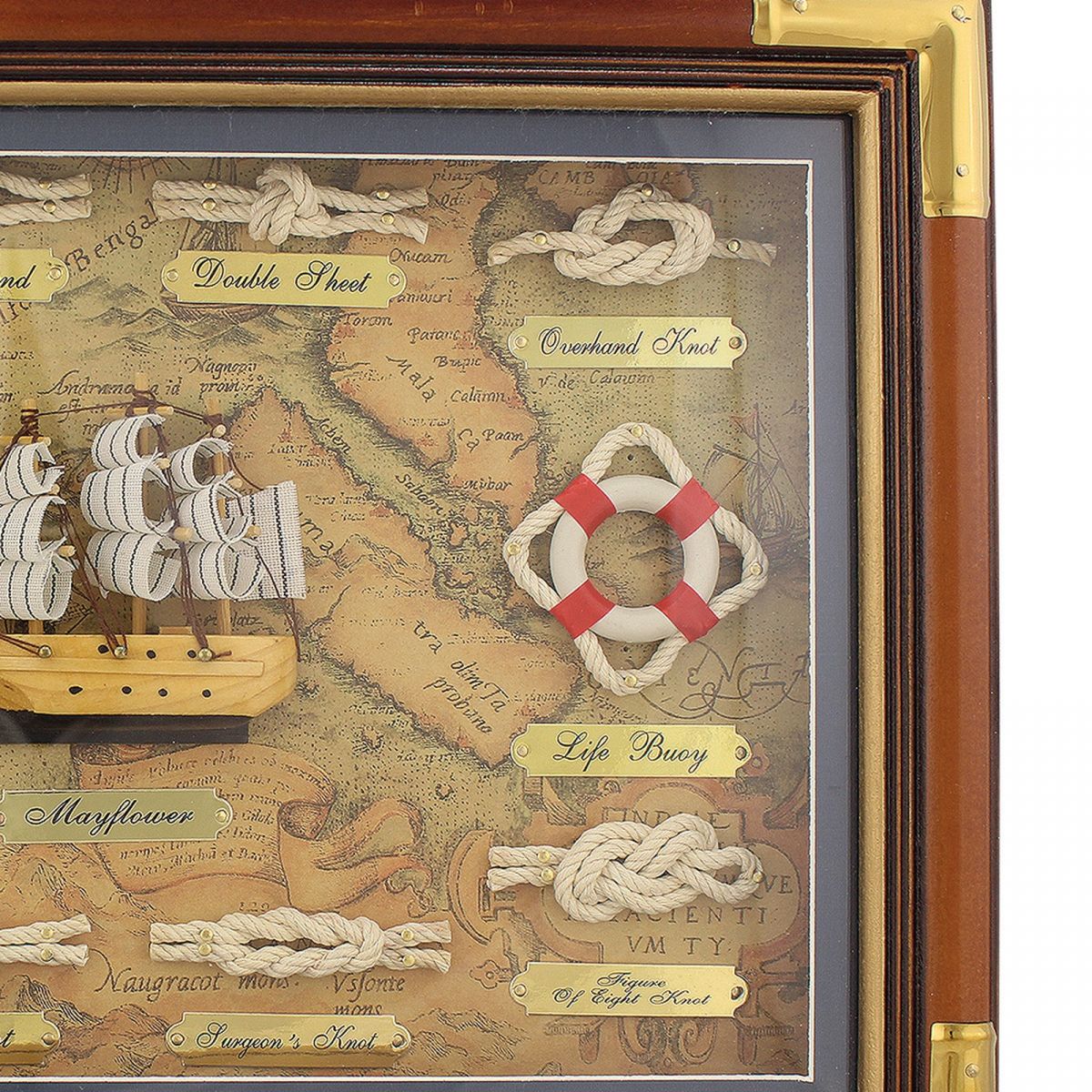 3. Bild Knotentafel hinter Glas Englisch 5562