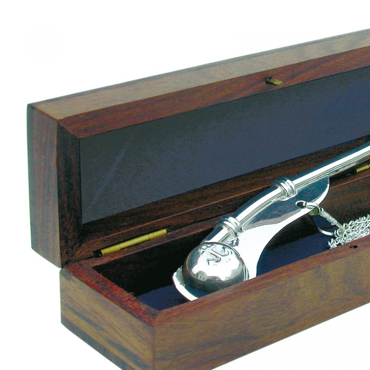 2. Bild Bootsmannpfeife mit Kette & Holzbox 7087