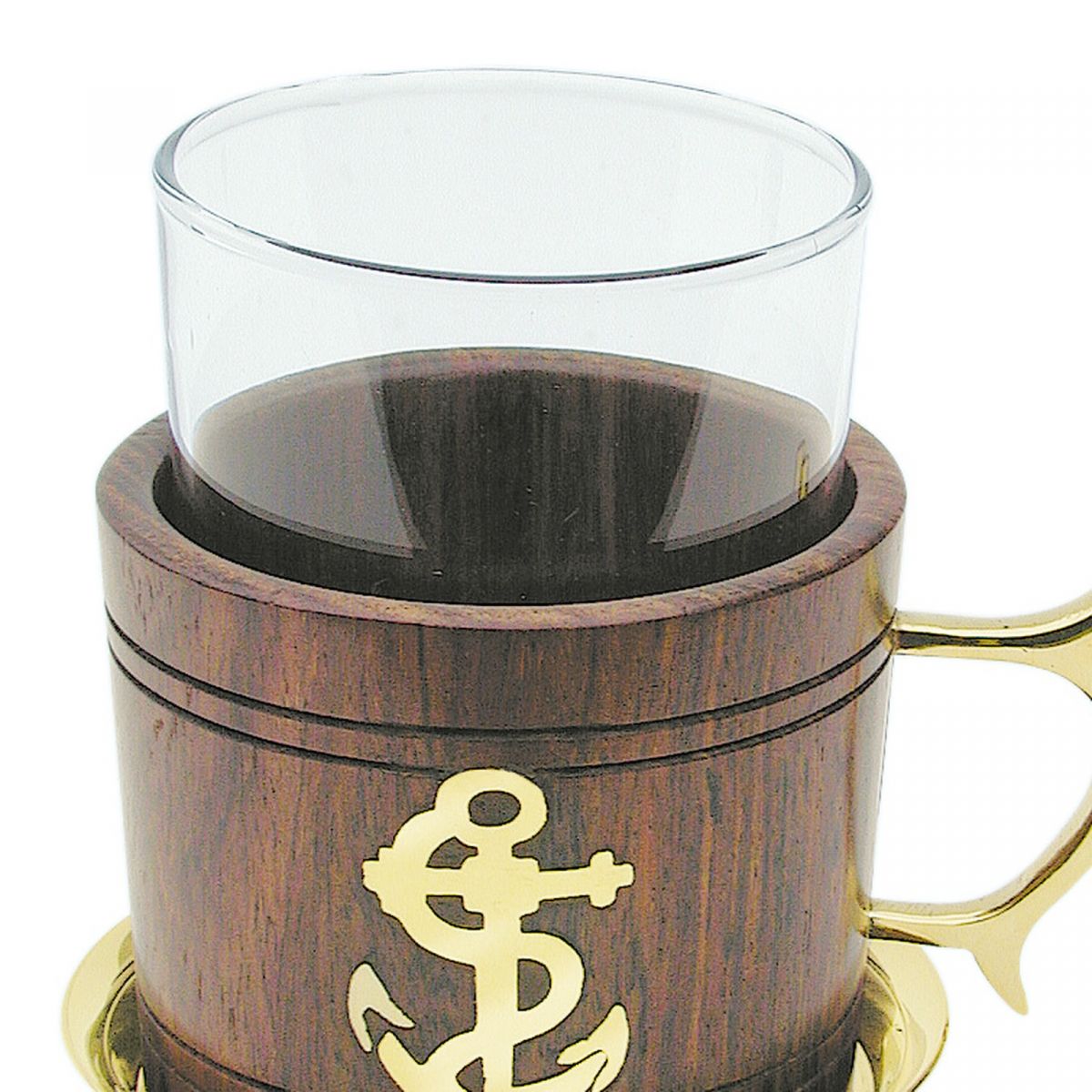 2. Bild Grog-Glas mit Untersetzer 7094