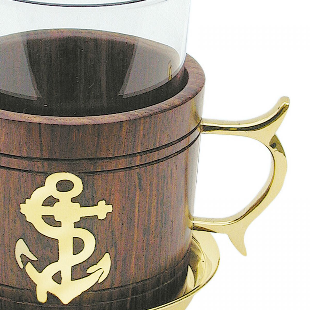 3. Bild Grog-Glas mit Untersetzer 7094