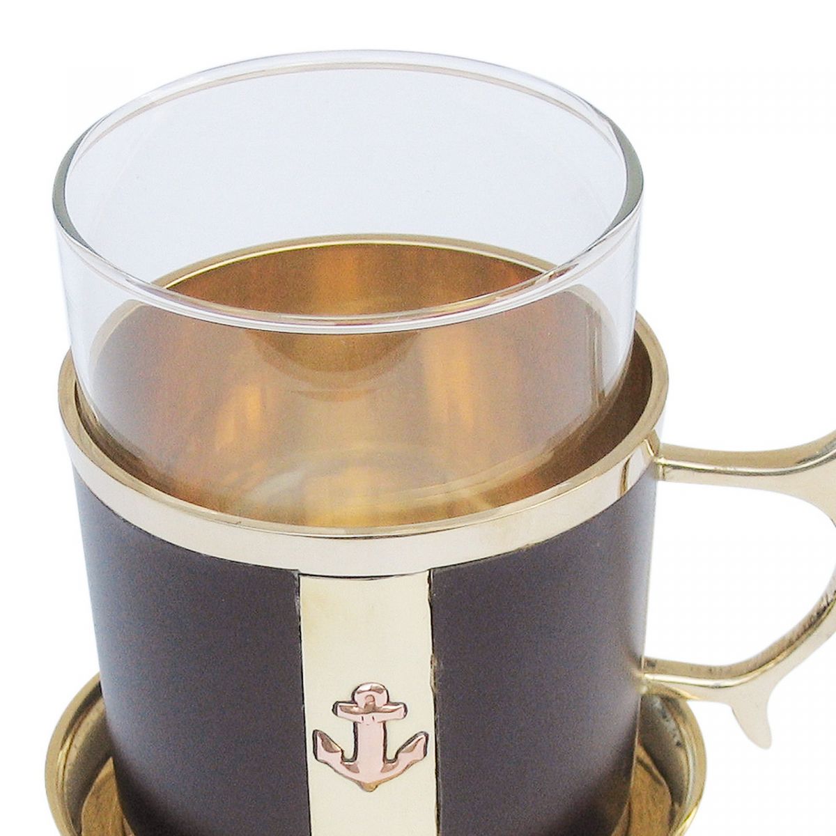 2. Bild Grog-Glas mit Untersetzer 9024