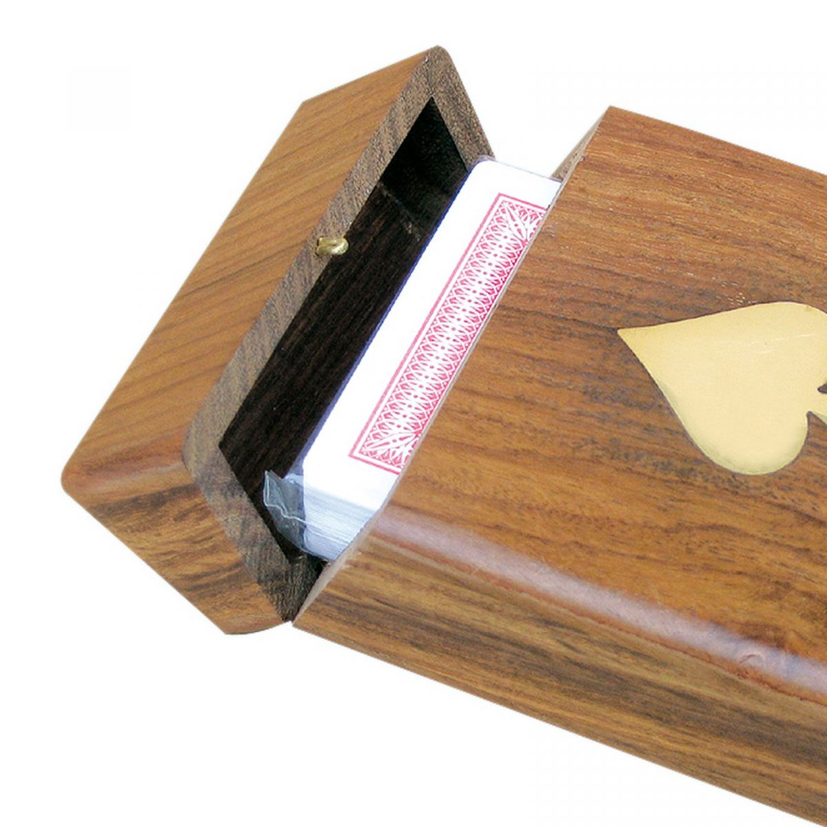 2. Bild Spielkarten in Holzbox 9145