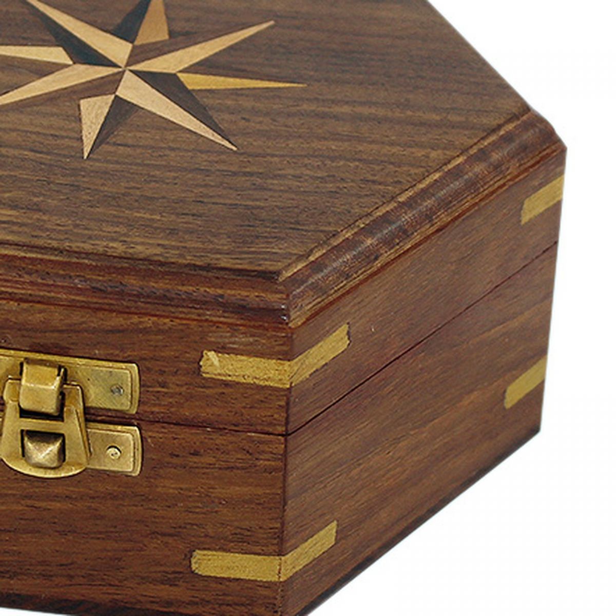 3. Bild Holzbox mit Windrose-Inlay 9361