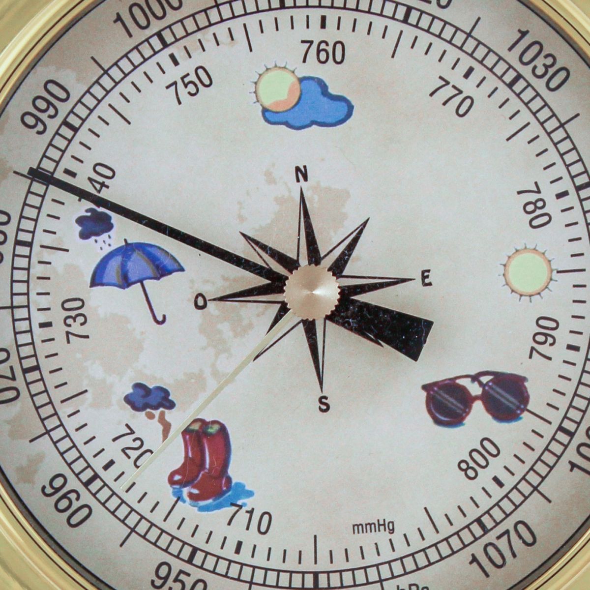 4. Bild Barometer mit Design-Zifferblatt 9418