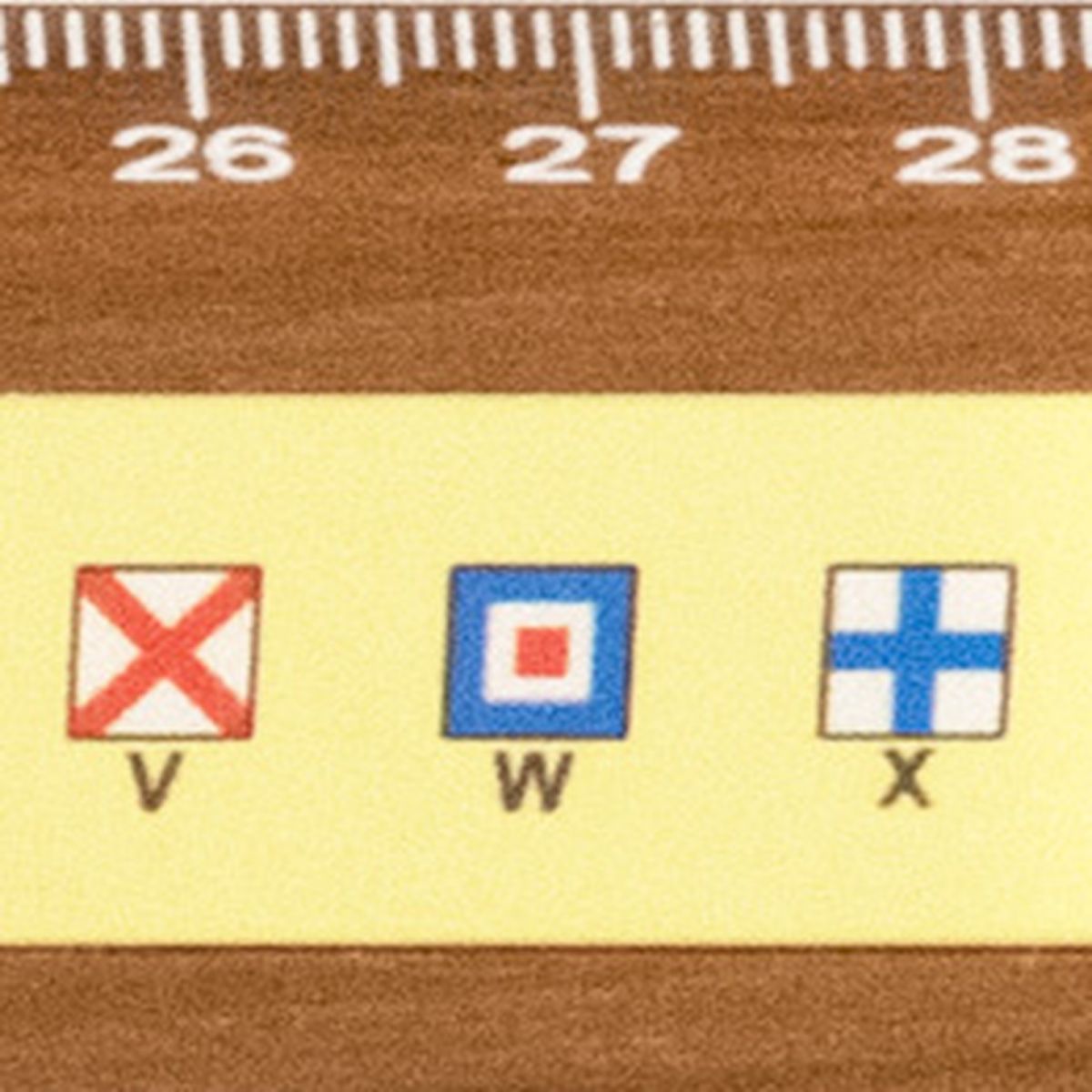 3. Bild Lineal- Flaggenalphabet 9515