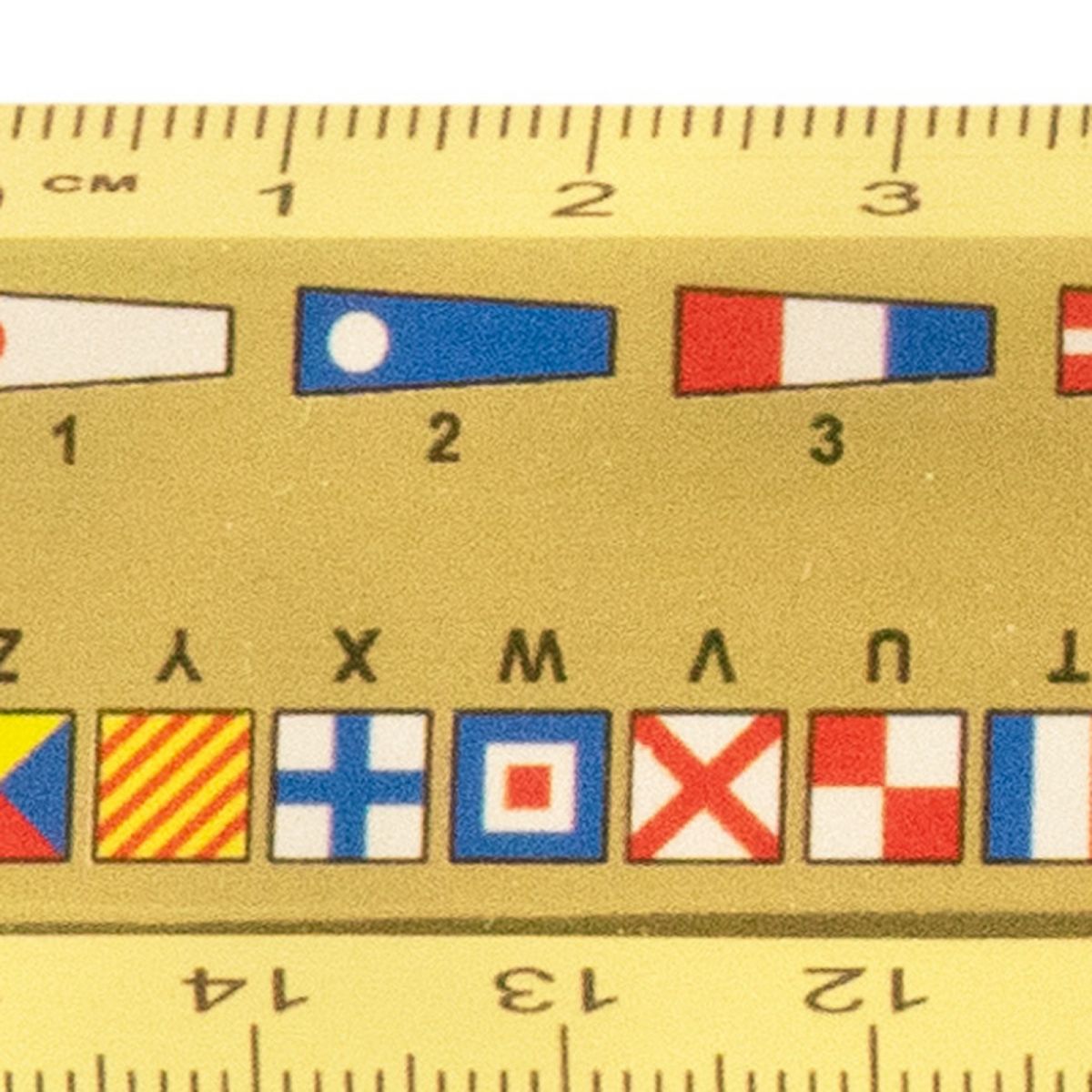 2. Bild Lineal Flaggenalphabet 15cm 9516