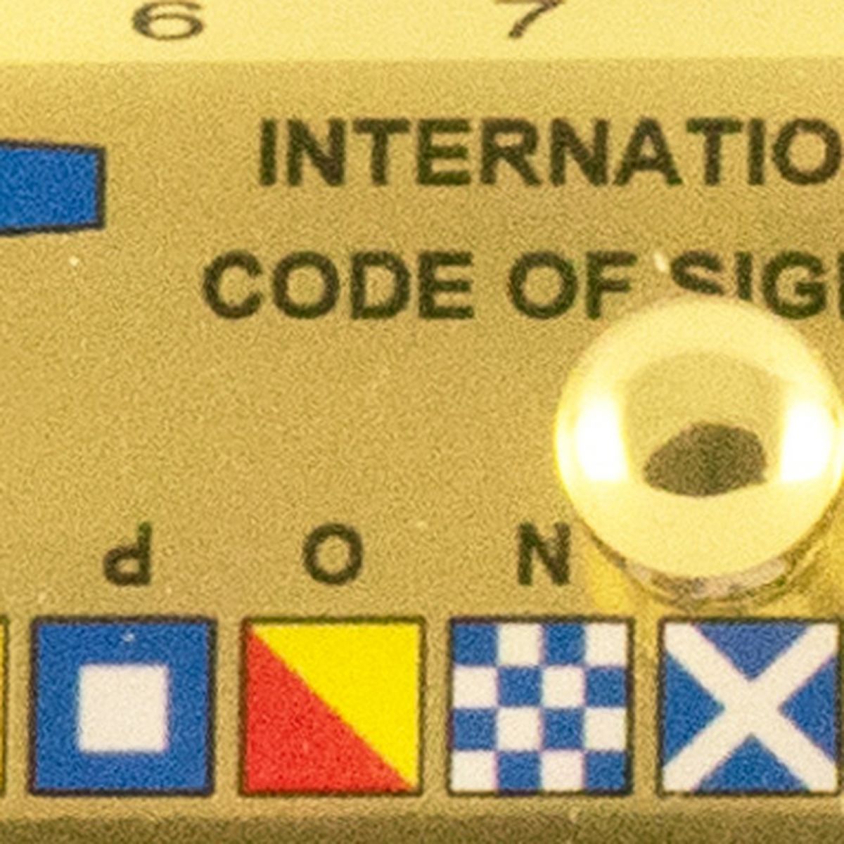 4. Bild Lineal Flaggenalphabet 15cm 9516