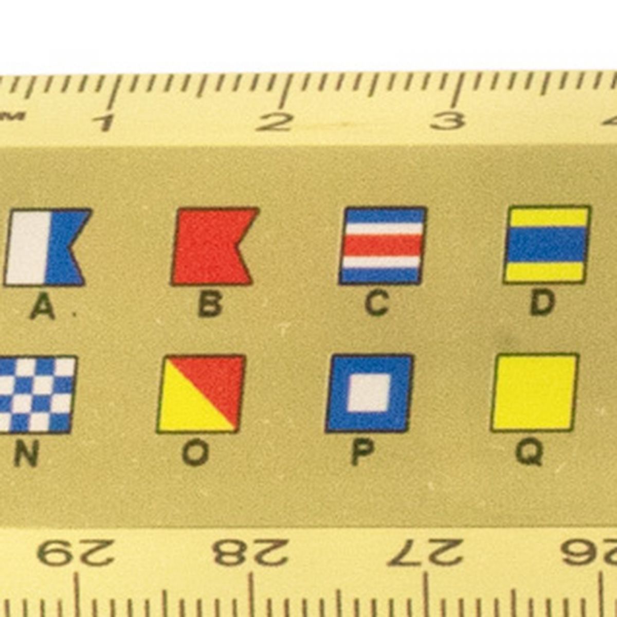 2. Bild Lineal Flaggenalphabet 30cm 9517