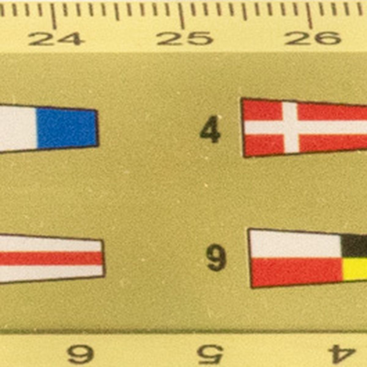 3. Bild Lineal Flaggenalphabet 30cm 9517