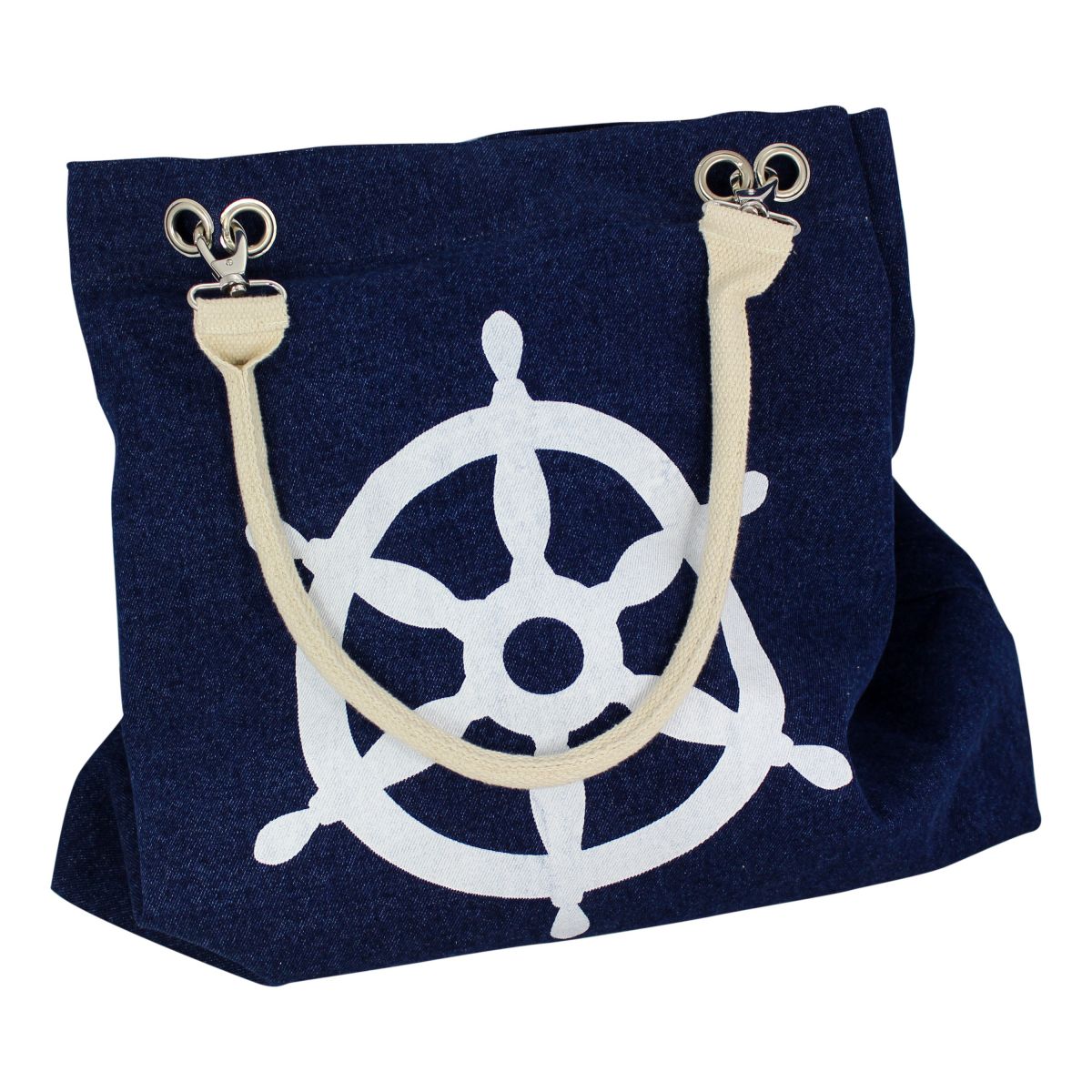2. Bild Strandtasche / Handtasche Anker / Steuerrad-Motiv 9840