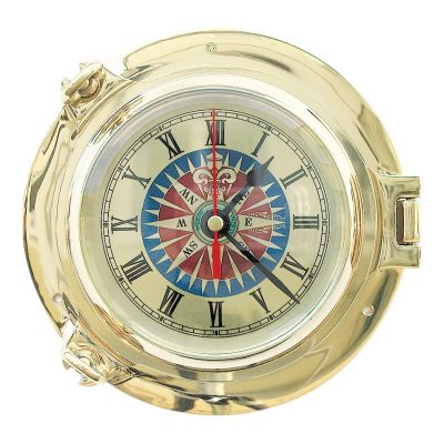Bullaugen-Uhr mit Windrosenzifferblatt 1248