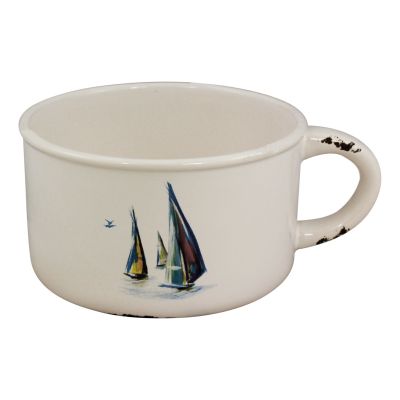 Topf mit Henkel - Boote-Design 3953