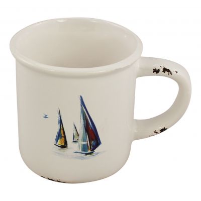 Becher mit Henkel – Boote-Design 3954