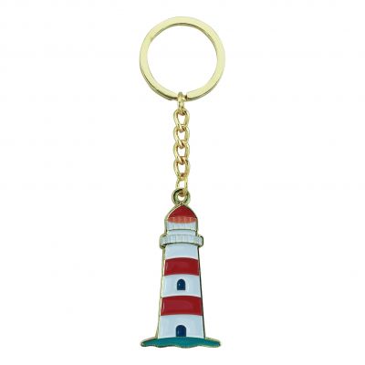 Schlüsselanhänger - Leuchtturm rot