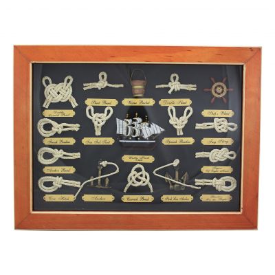 Knotentafel hinter Glas Englisch 5566