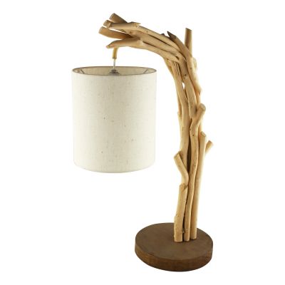 Treibholz-Lampe mit Schirm 6625