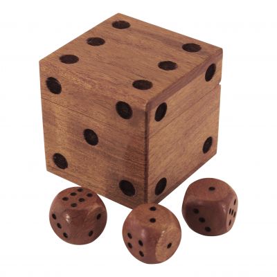 Würfel-Box mit 6 Würfeln 7306