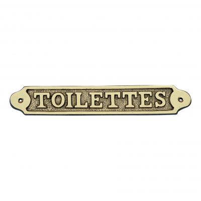Türschild TOILETTES