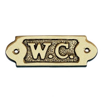 Türschild W.C.