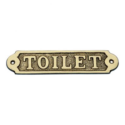 Türschild TOILET