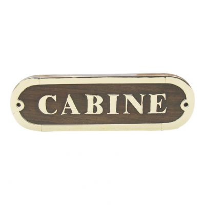 Türschild CABINE 7652