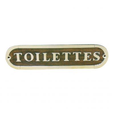 Türschild TOILETTES 7654