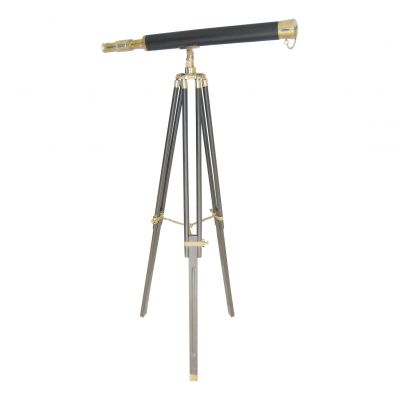 Stand-Teleskop mit Lederummantelung 8207