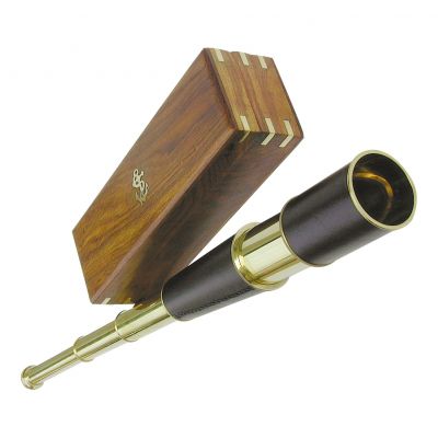Teleskop mit Ledereinfassung 8210