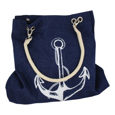 Strandtasche / Handtasche Anker / Steuerrad-Motiv 9840